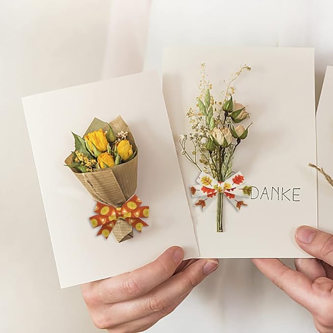 6 PCS Thanksgiving Fall Ribbons - Image 5