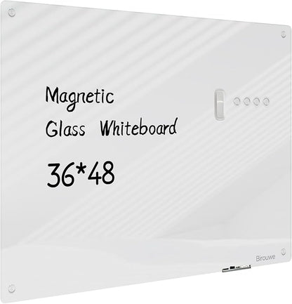 Magnetic Glass Whiteboard by Unknown