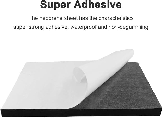Foam Sheets with Adhesive Backing Foam Padding Neoprene Rubber Mat Closed Cell - Image 4