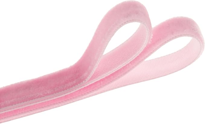 Vintage Pink Velvet Ribbon Christmas Ribbon - Image 2