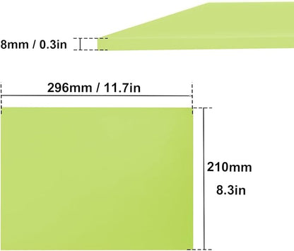4 Pcs 8.5"x11" Rubber Carving Blocks, A4 Linoleum Blocks, Stamp Carving Blocks - Image 2