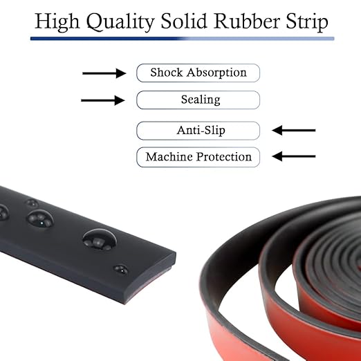 Neoprene Rubber Strips Self Adhesive Solid Rubber Sheets, Rolls & Strips - Image 3