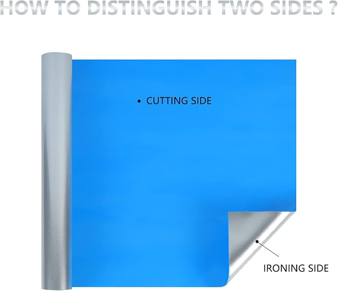 guangyintong Shiny Silver Heat Transfer Vinyl HTV Rolls, Stretchy Thin Soft HTV - Image 5