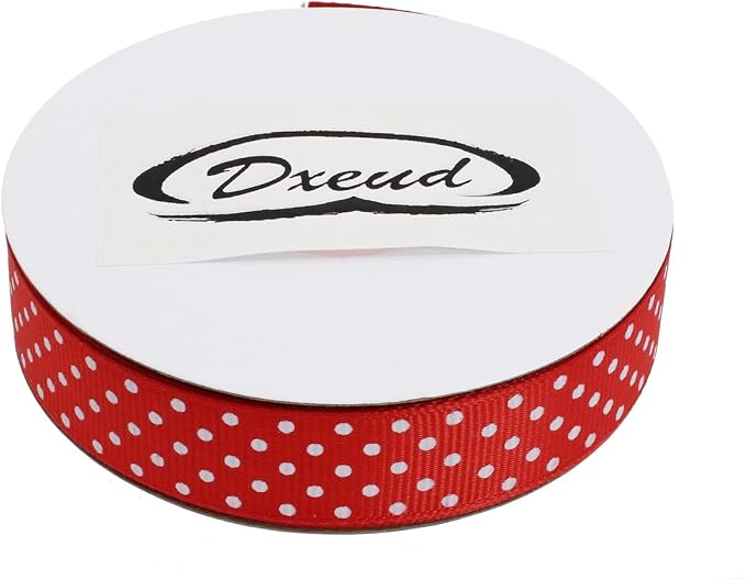 Polka Dot Grosgrain Ribbon 25 Yard Each Roll 100% Polyester - Image 3