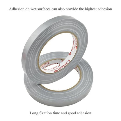 HAHIYO Silver 0.5Inch Wide Floral Tape, Waterproof Florist Tape Flower Wrap - Image 4
