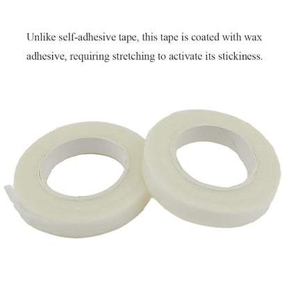 HAHIYO White 3Rolls 0.5Inch Wide Floral Tape - Image 4