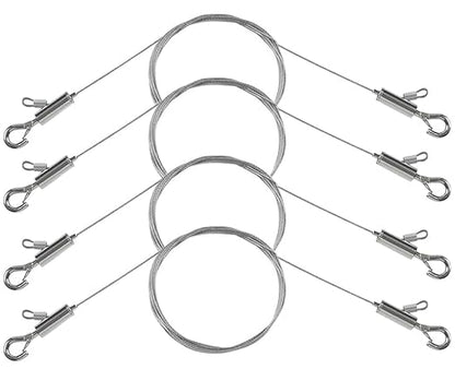 4PCS Adjustable Picture Hanging Wire 1.5m x 1mm Small Hooks, Picture Frame Wire by Stalishare