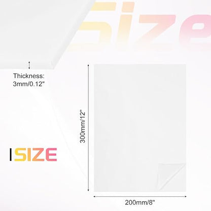 uxcell Acrylic Sheets 12x8 Inch Acrylic Panel 1/8 Inch-3mm Plastic Board - Image 2
