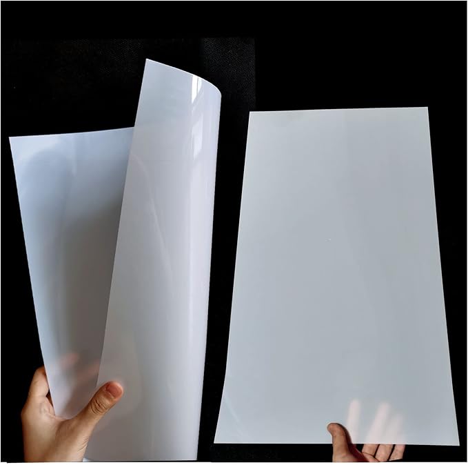 10 Pack 7.5 Mil Blank Stencil Sheets 12 x 24 inch Mylar Sheet Milky Translucent by Qulinshine