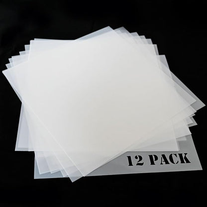 EGOSKY 12Pcs 7mil Blank Stencil Sheets, 12 x 12 inch Mylar Template Stencil by EGOSKY