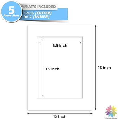 MBC Mat Board Center, 5 Pack 12x16 - Image 3