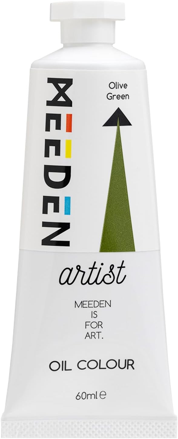 MEEDEN Artist Grade Oil Paint: Olive Green - 60ml/2oz Tube - Professional Art by MEEDEN