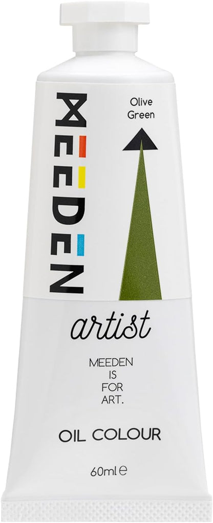 MEEDEN Artist Grade Oil Paint: Olive Green - 60ml/2oz Tube - Professional Art by MEEDEN