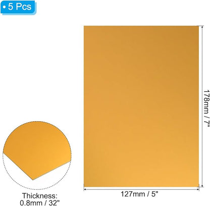 PATIKIL 7x5x1/32inch Anodized Aluminum Sheet - Image 2