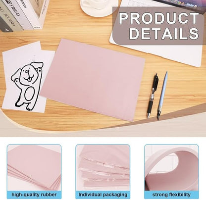 4 Pcs 8.5"x11" Rubber Carving Blocks, A4 Linoleum Blocks, Stamp Carving Blocks - Image 7