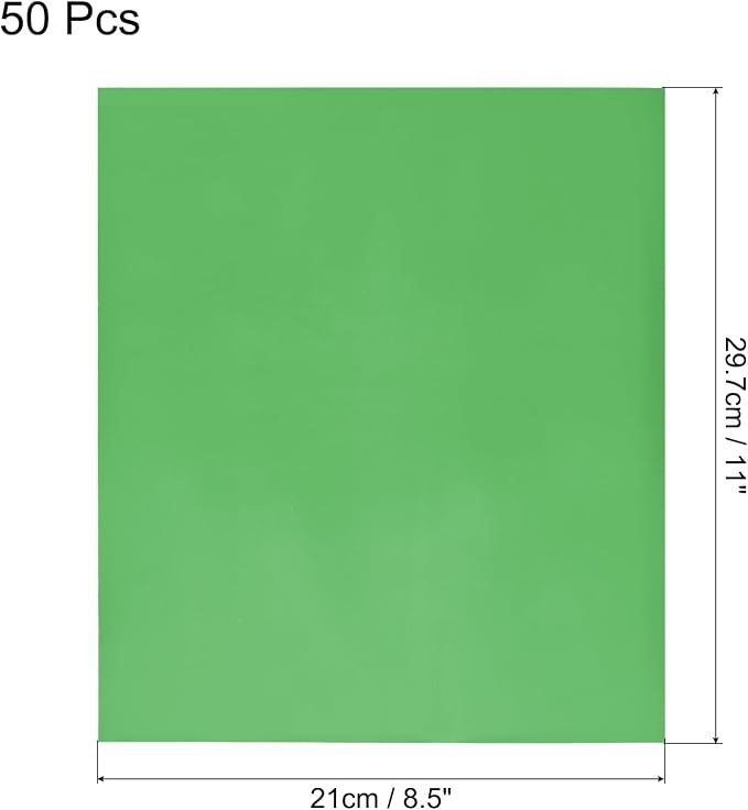 MECCANIXITY 50 Pack Toner Reactive Foil, Deco Foil Transfer Sheets 8.5"x11" A4 - Image 2