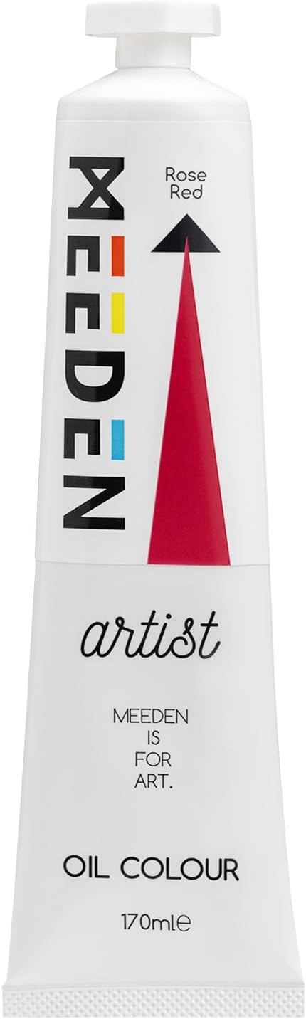 MEEDEN Artist Grade Oil Paint: Rose Red - 170ml/5.7oz Tube - Professional Art by MEEDEN