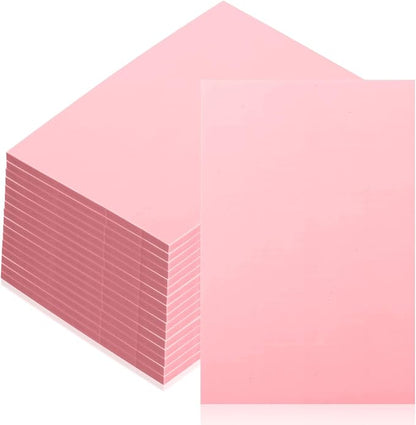 16 Pcs 4" x6“ Pink Rubber Art Soft Linoleum Carving Block, Rubber Crafts by kymqlyw