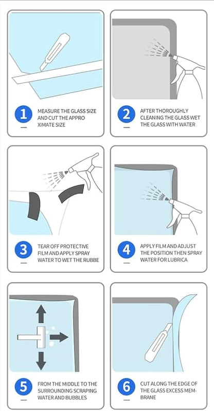UV 99% VLT 50% Security and Safety 4 Mil Color Window Film Shatterproof Anti - Image 7