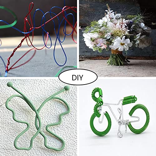 2 Rolls 76 Yards Flexible Floral Bind Wire 22 Gauge Paddle Wire - Image 4