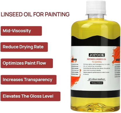 JOFOOK Refined Linseed Oil Medium - Image 5