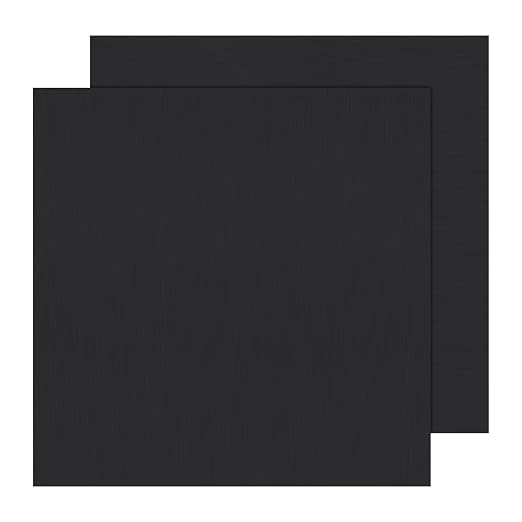 2Pack Anodized Aluminum Sheet 12 x 12 x 1/32 Inch Black Anodized Metal Plates by CKVIHAV