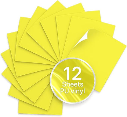 Yellow PU Heat Transfer Vinyl, Compatible by Unknown