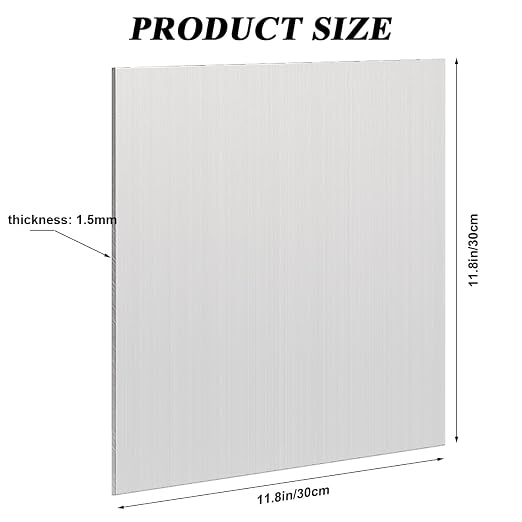 1 Pack 5052 H32 Aluminum Sheet Metal 12” x 12”x 1/16” Flat Plain Thin Aluminum - Image 5