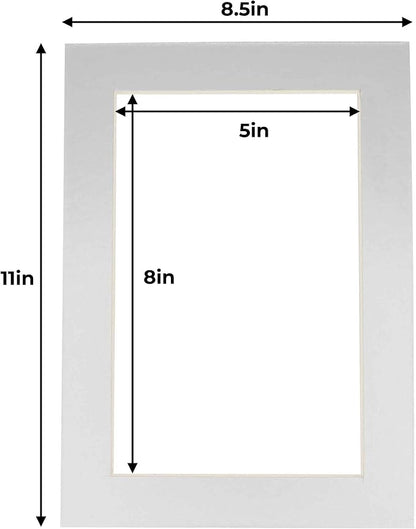 5.5x8.5 Mat for 8.5x11 Frame - Image 3