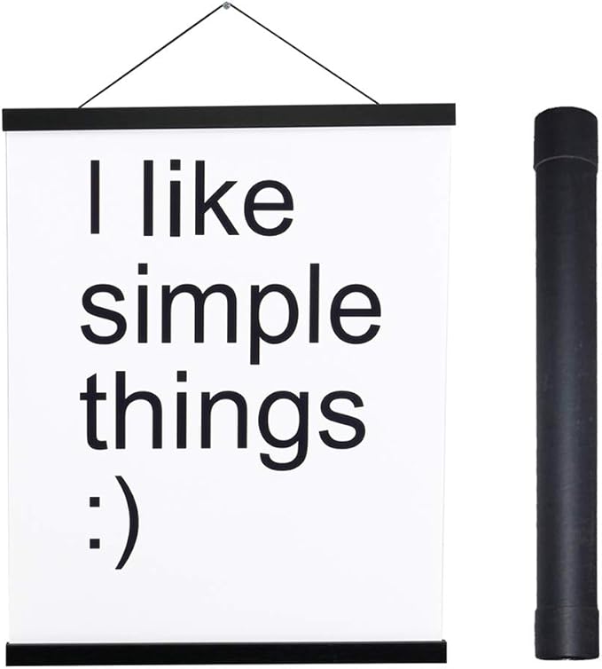 Artmag Magnetic Poster Hanger Frame, 17x22 17x24 17x31 Light Wood Wooden Magnet by Artmag