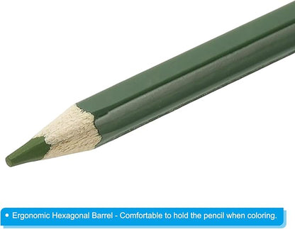 PATIKIL Watercolor Pencil, Sketch Drawing, Olive Green - Image 4