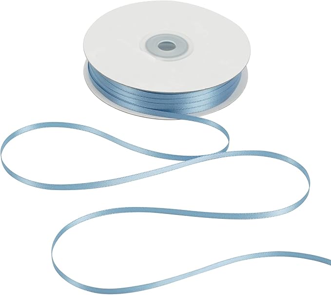 HUIHUANG Solid Color Satin Ribbon 1/8 inch x 100 Yards Roll Ribbon Double Faced by HUIHUANG