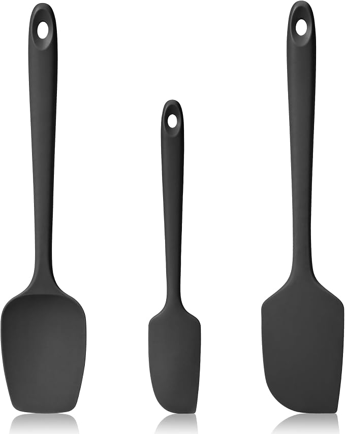 600ºF Heat Resistant Spatulas, High Heat Food Safe Semless Kitchen Silicone by Lilybeam