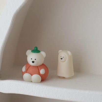 Halloween Pumpkin Cartoon Bear Silicone Candle Mold 3D Cute Resin Gypsum Ice - Image 4