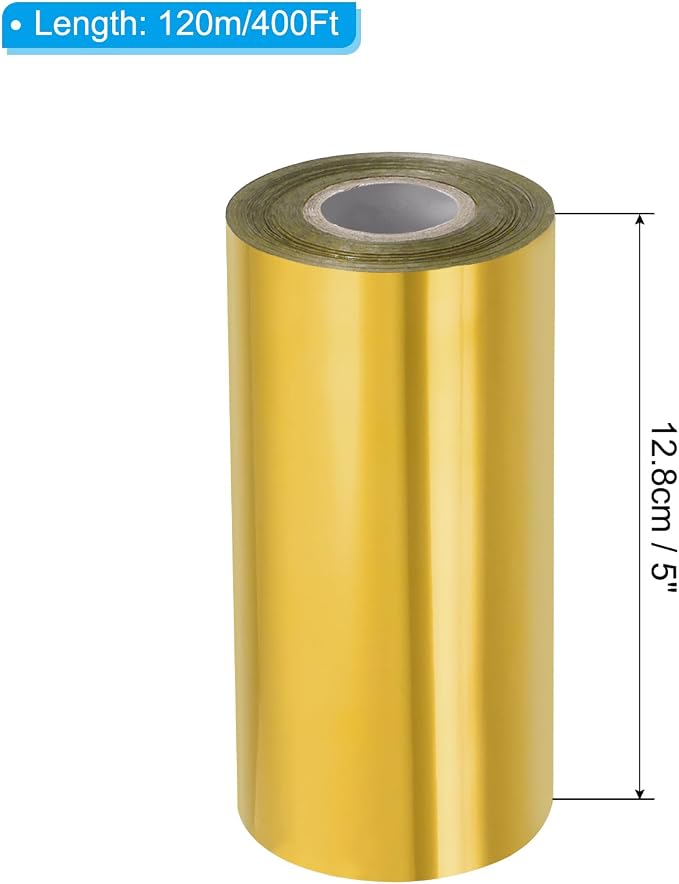 PATIKIL 5"x400Ft Hot Stamping Foil Paper, Heat Transfer Hot Stamping Paper Foil - Image 2