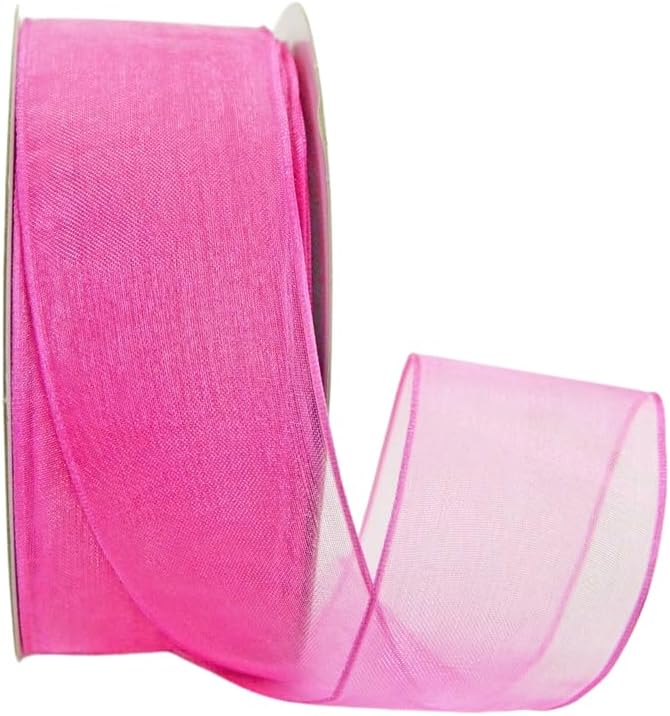Ribbon Bazaar Sheer Organza Wired Ribbon by RibbonBazaar