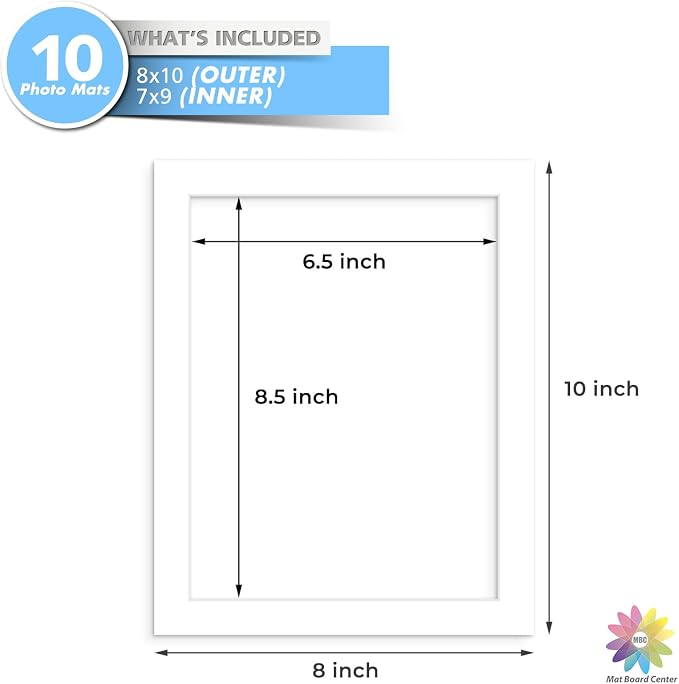 MBC Mat Board Center, 10 Pack 8x10 - Image 3