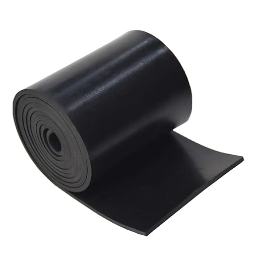 DOBTIM Solid Neoprene Rubber Strips 1/8" Thick X 4" Wide X 5' Long, Rubber by DOBTIM
