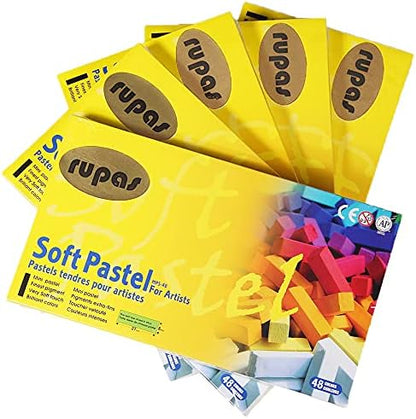 Rupas Soft Dry Pastel 48 Color Set Square Chalk - Image 3