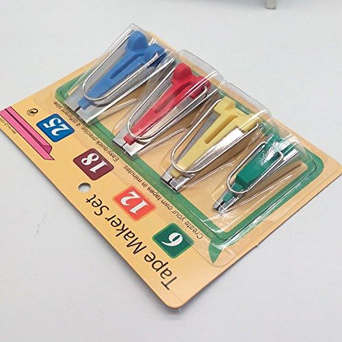 HONEYSEW Bias Tape Maker Set 6MM 12MM 18MM 25MM Sewing Quilting Tools - Image 4