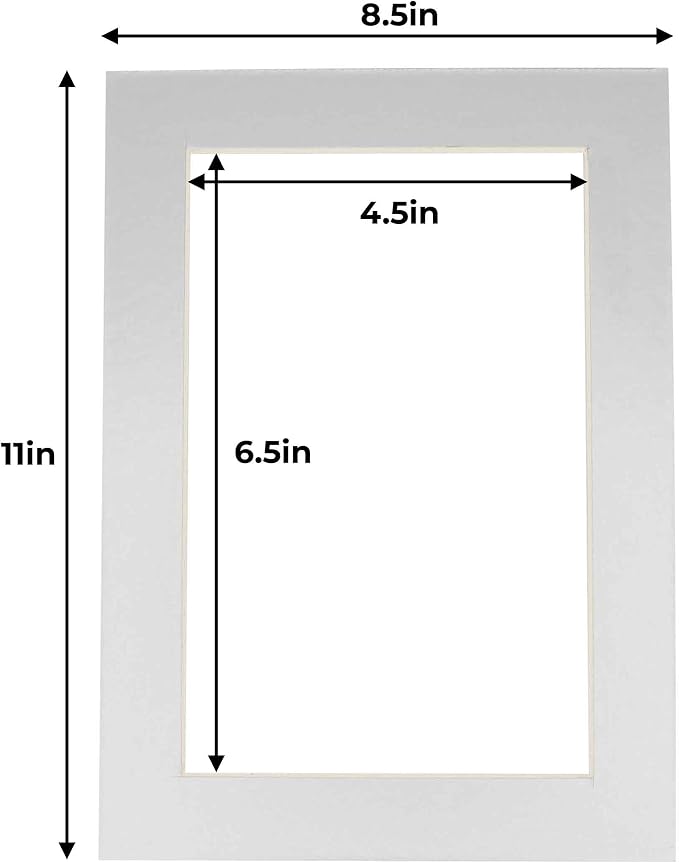 5x7 Mat for 8.5x11 Frame - Image 3