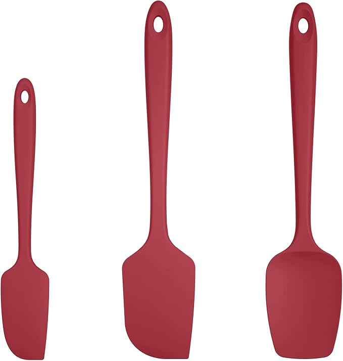 U-Taste Silicone Spatula Set: 600ºF High Heat Resistant, Seamless Food Grade by U-Taste