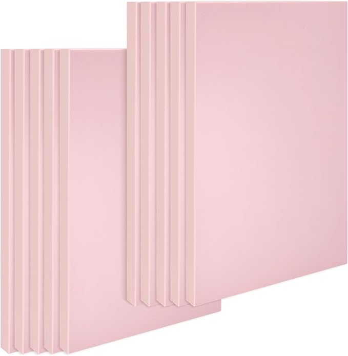 10 Pack 4"x6" Pale Pink Rubber Stamp Carving Blocks Pink Rubber Carving Blocks by Lyzskco