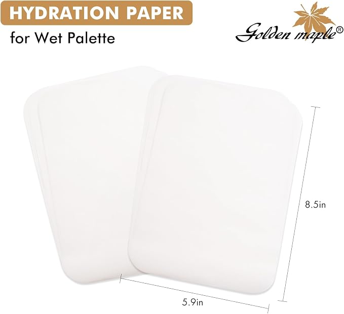 Golden Maple Wet Palette Paper, 100 Sheets Stay Wet Palette Paper Refill - Image 2