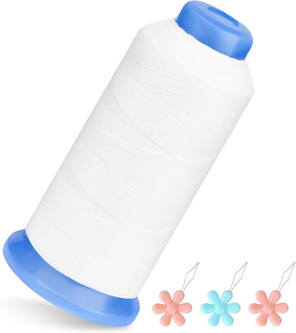 0.55mm Beading Threads, 490 Yards Round Waxed Threads Polyester Cord Bracelet by SOCNITC