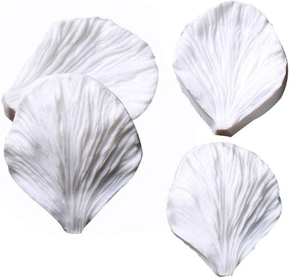 KALAIEN 5pcs Stainless Steel Peony Cutter 2pcs Fondant Silicone Mold Gumpaste - Image 3