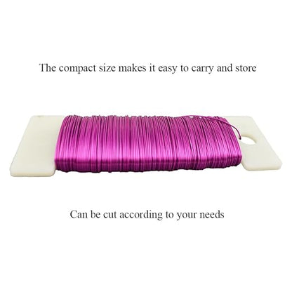 HAHIYO 26Gauge Pink Metal Floral Wire - Image 5