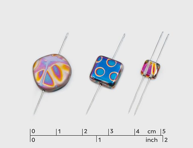1.75 oz Mix of Unique Czech Bohemia Glass Pressed Beads, Violet Pink Vitrail - Image 2