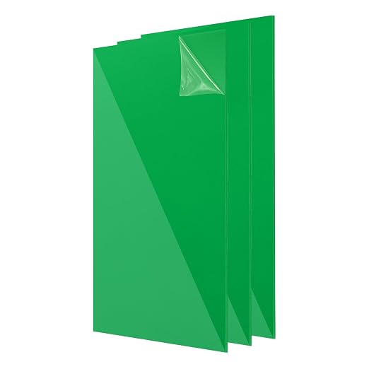 uxcell 3Pcs Acrylic Sheets 12x6 Inch Acrylic Panel 1/8 Inch-3mm Plastic Board by uxcell