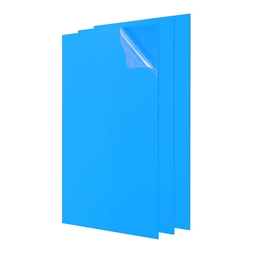 uxcell 3Pcs Acrylic Sheets 12x8 Inch Acrylic Panel 1/8 Inch-3mm Plastic Board by uxcell